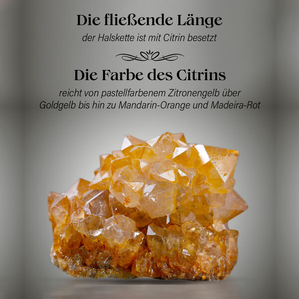 Citrin Halskette, 45 cm  - 170 ct. image number 5