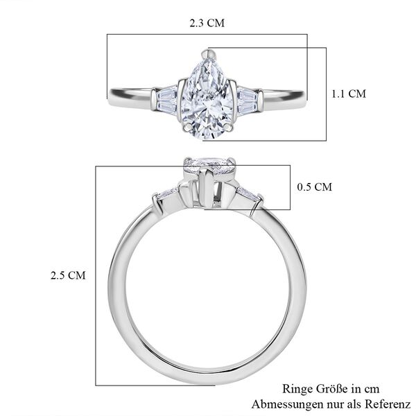 LUXURIANT IGI zertifizierter VS-EF Labor Diamant Ring - 1 ct. image number 6