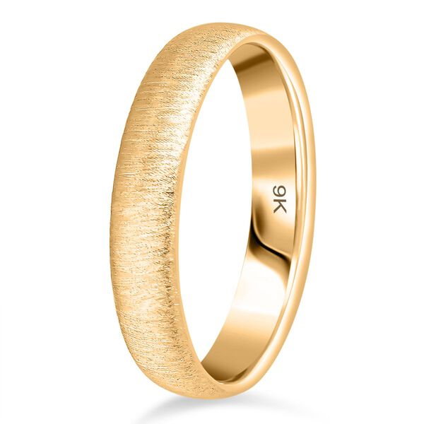 Royal Bali Kollektion- Satinierter Bandring in 375 Gold image number 4