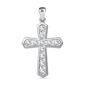 LUSTRO STELLA Weißer Zirkonia-Anhänger - 11,14 ct.