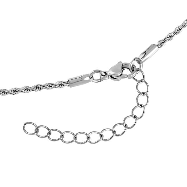 2er-Set - 50+2,5cm Fischgr&auml;t- und 55,8+2,5cm Kordelkette in Silberton image number 5