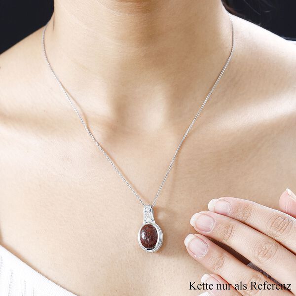 AAA Koprolith und Zirkon Anhänger - 5,32 ct. image number 3