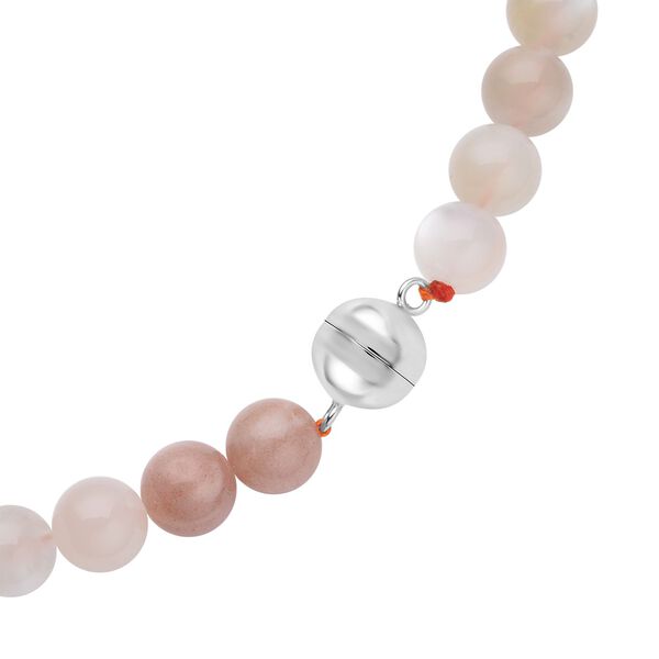 Mehrfarbige Mondstein Halskette, ca. 50 cm, 925 Silber rhodiniert ca. 260.00 ct image number 5