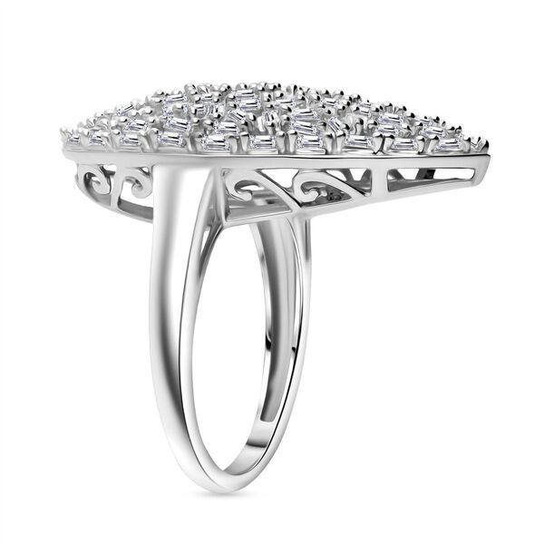 LUXURIANT DIAMOND - Wei&szlig;er Diamant SI-GH Ring 925 Silber Rhodiniert (Gr&ouml;&szlig;e 17.00) ca. 1.00 ct image number 3