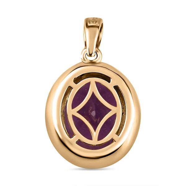 Simple Solit&auml;r afrikanischer Amethyst-Anh&auml;nger image number 5