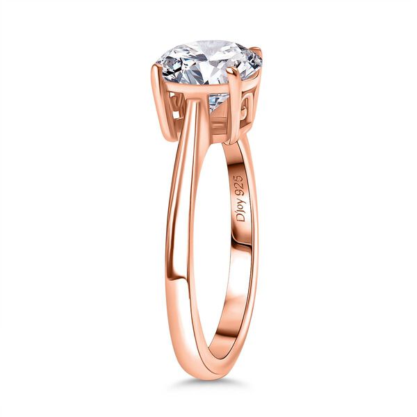 D&rsquo;Joy Moissanit Ring, 925 Silber 750 Ros&eacute;gold Vermeil - 1,80 ct. image number 4