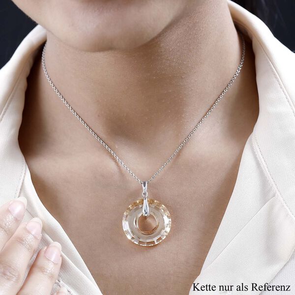 Kristall Anh&auml;nger, 925 Silber platiniert image number 3