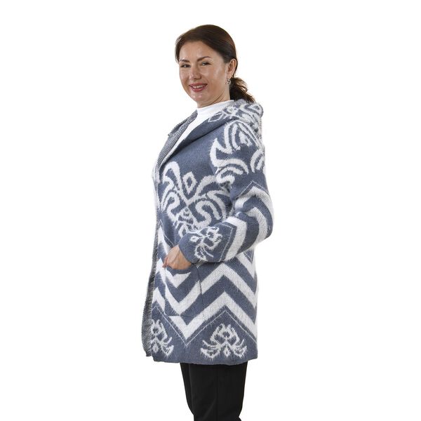 TAMSY - Kuschelweicher, geschmeidiger Cardigan, 110x82cm, grau image number 3