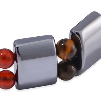 Terahertz, 7 Chakra Mehrfarbiges Edelsteine Armband, flexibel, ca. 22.00 ct