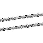 Rockkette mit Diamantschliff-Muster 45 cm in rhodiniertem 925 Silber image number 1