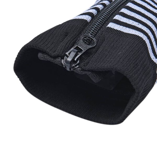 2er-Set Rei&szlig;verschluss-Socken, 38cm L&auml;nge, S/M, Schwarz-Wei&szlig; image number 2