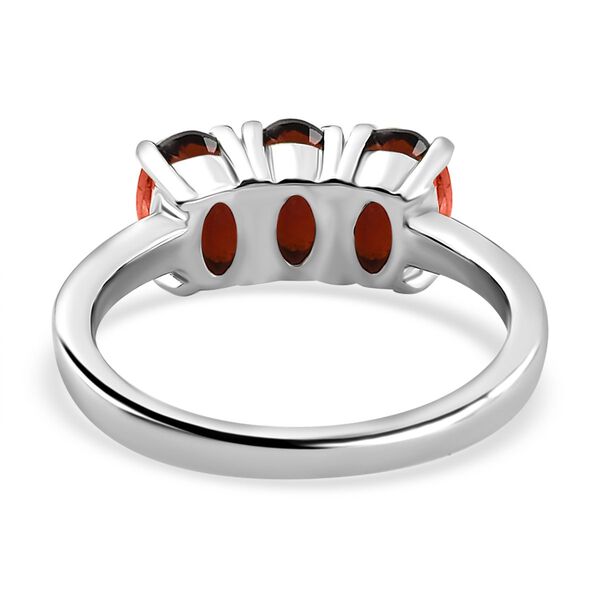 Roter Granat Ring, Edelstahl (Gr&ouml;&szlig;e 16.00) ca. 1,60 ct image number 6