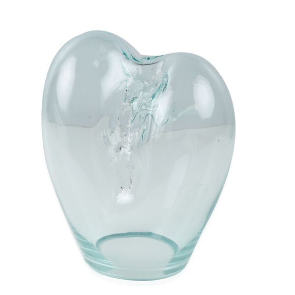 Jardin de Bali: Mundgeblasen Glasvase auf Naturholz, Höhe 12-15 cm image number 3