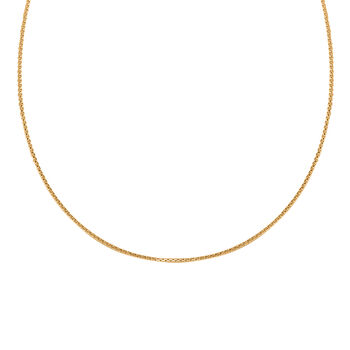 Boxkette in 585 Gelbgold, 45cm