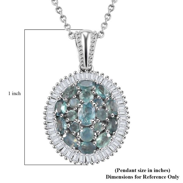 D'Joy Alexandrit und Diamant Anh&auml;nger mit 50cm Kette - 1,53 ct. image number 6