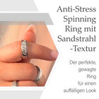 Anti-Stress Spinning Ring mit Sandstrahl-Textur image number 3
