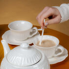 22 teiliges Porzellan Tee Set, 6 Tassen, 6 Teller, 7 Löffel, 1 Teekanne, 1 Zucker, 1 Milch image number 2