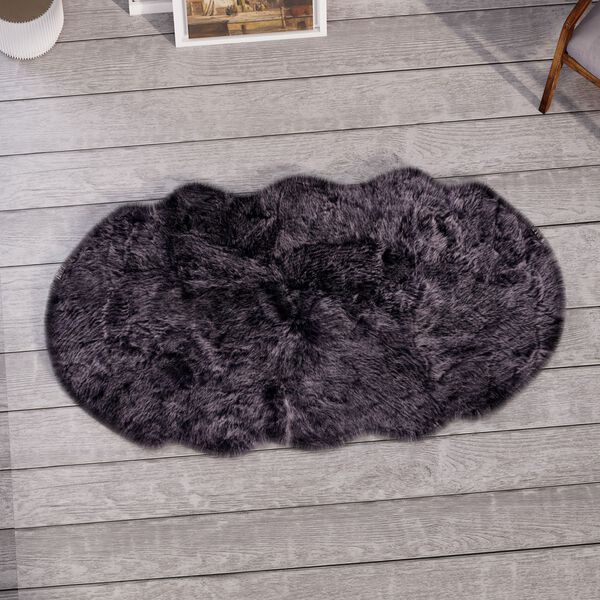 Kunstfell Teppich, dunkelgrau image number 2