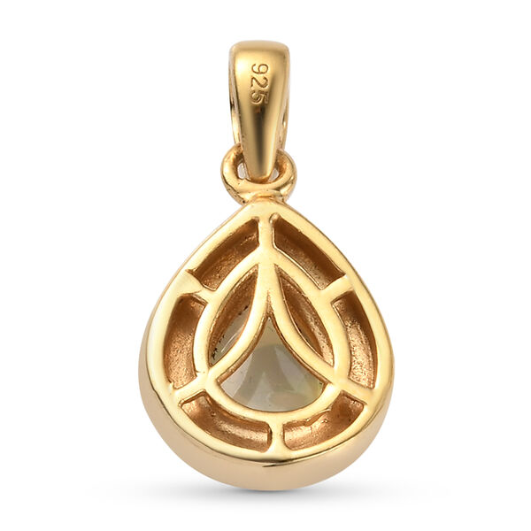 Nat&uuml;rlicher, &auml;thiopischer Opal Solit&auml;r-Anh&auml;nger in Silber image number 5