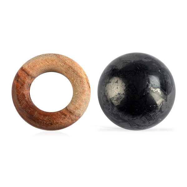 Shungit Kugel 4 cm ca 50 g Schwarz image number 5