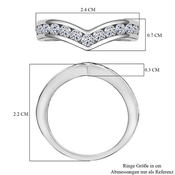LUXURIANT DIAMOND - Lab Grown Diamant SI-GH Ring 925 Silber rhodiniert (Größe 18.00) ca. 1.17 ct image number 6