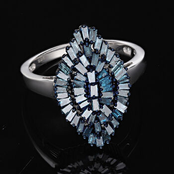 Blauer Diamant-Ring - 1 ct.