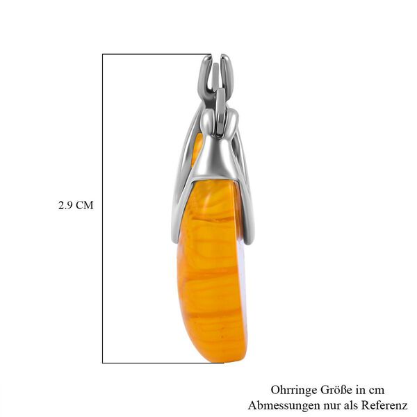 Gelbe Huggie-Ohrringe im Murano-Stil image number 5