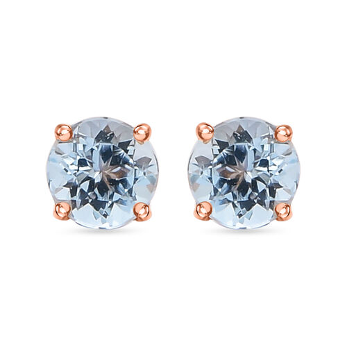 ILIANA AAA zertifizierte und geprüfte Santamaria-Aquamarin-Ohrringe- 1 ct. image number 0