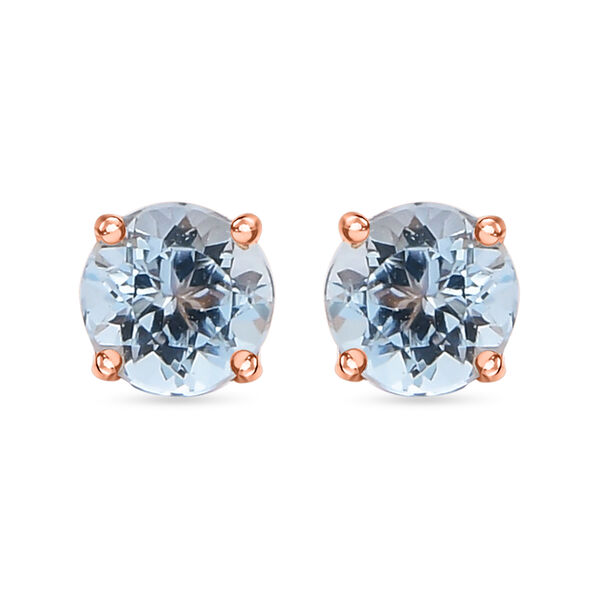 ILIANA AAA zertifizierte und gepr&uuml;fte Santamaria-Aquamarin-Ohrringe- 1 ct. image number 0