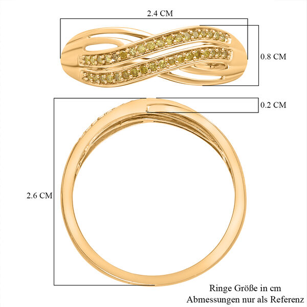 Gelber Diamant-Ring - 0,20 ct. image number 6