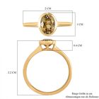 AAA Natürlicher, goldener Tansanit-Ring, 585 Gold  ca. 1,00 ct image number 6