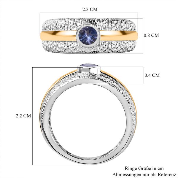 Zweifarbiger Tansanit-Ring - 0,27 ct. image number 7