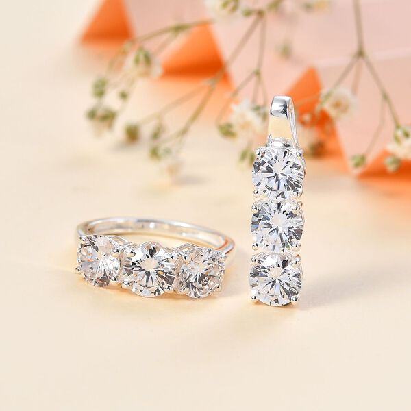 Wei&szlig;es Zirkonia-Schmuckset image number 2