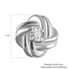 Weiße Diamant-Ohrringe, 925 Silber platiniert image number 4