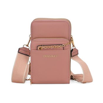 PASSAGE Crossbody Tasche, 18x6,5x11cm, Rosa