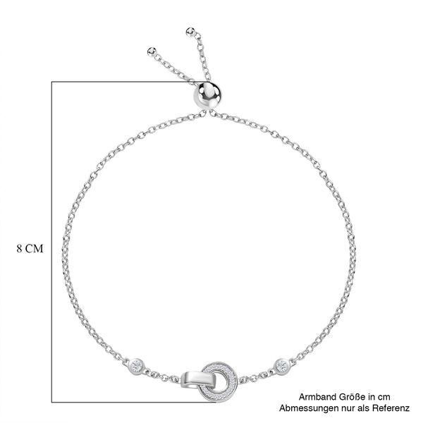 Moissanit Armband, 19 cm - 0,32 ct. image number 6