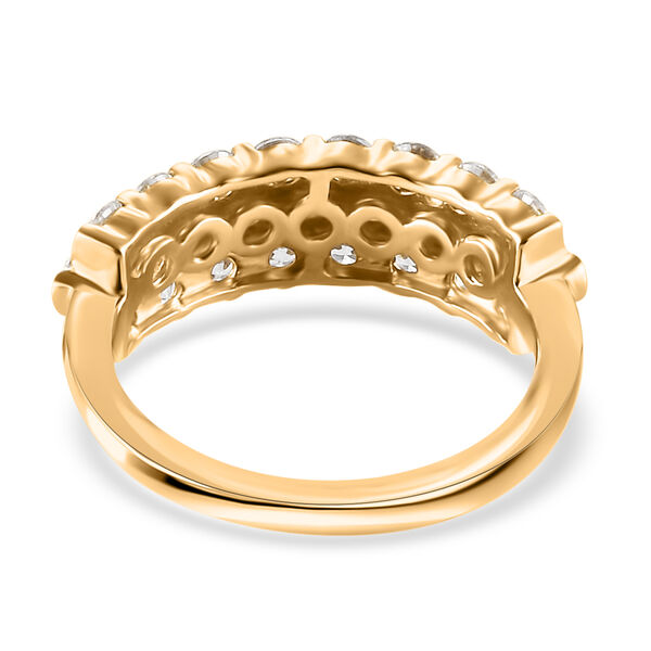 LUSTRO STELLA Hergestellt mit ZIRKONIA Cluster Ring 925 Silber 585 Vergoldet (Gr&ouml;&szlig;e 16.00) ca. 2,25 ct image number 6