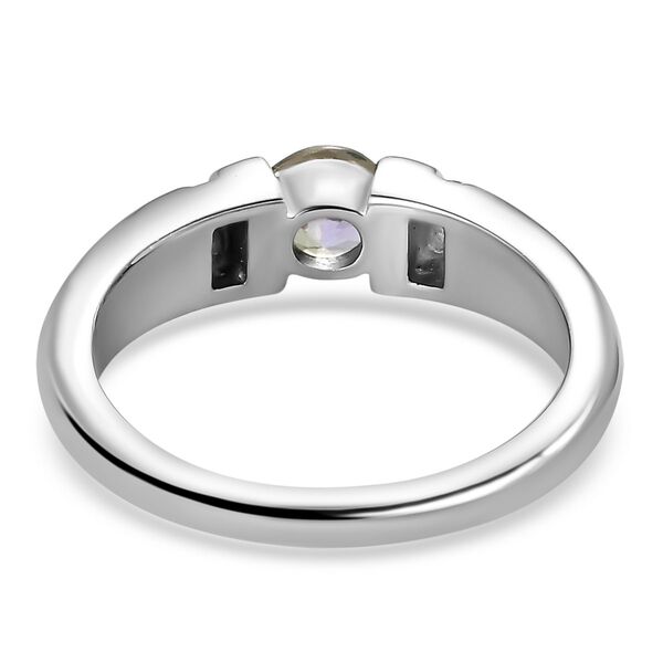 Grüner Tansanit und Zirkon-Ring - 0,73 ct. image number 5