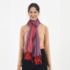 Superweicher doppelgewebter Schal, 70x170 cm, Dunkelrot