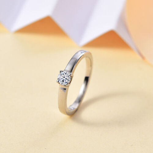 LUXURIANT VS Labor Diamant Ring, 925 Silber rhodiniert - 0,25 ct. image number 2