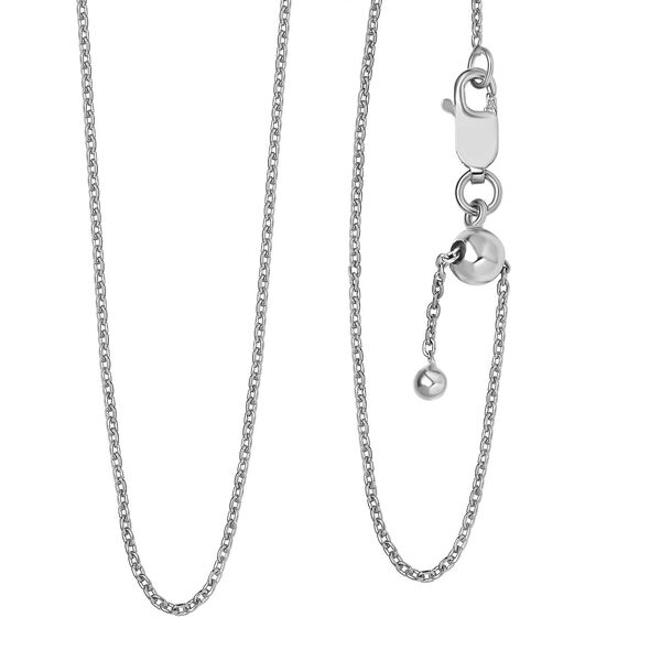 Ankerkette 45cm in platinierem 925 Silber image number 0