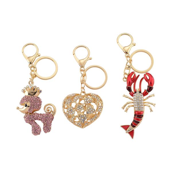 Schwarze Kristall Schmuckset Legierung emailliert, Legierung Std Gelb