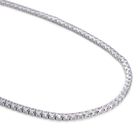 Weiße Zirkonia-Halskette, ca. 45 cm, reines Messing ca. 50,00 ct image number 2