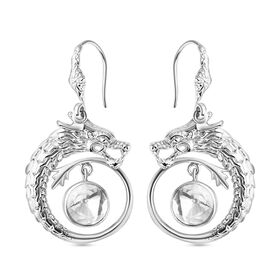 Royal Bali - Moissanit Drachen Ohrringe 925 Silber ca. 1.64 ct