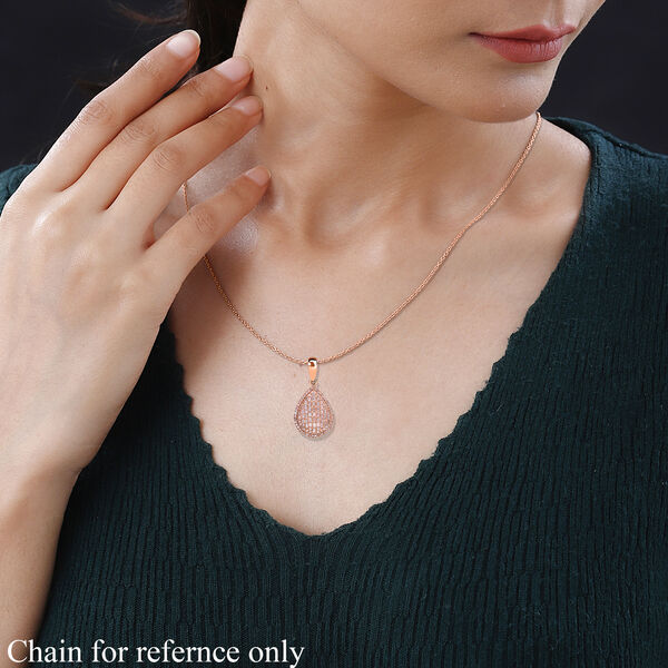 Nat&uuml;rlicher, rosa Diamant-Anh&auml;nger - 0,30 ct. image number 2