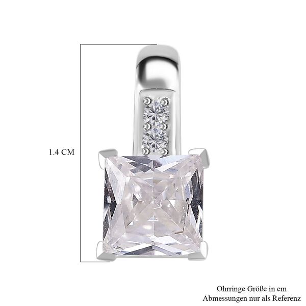 LUSTRO STELLA wei&szlig;e Zirkonia Ohrringe image number 7