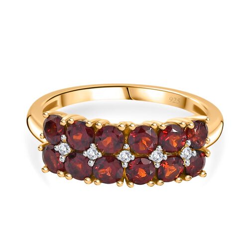 Mosambik Granat und Zirkon Ring - 1,90 ct. image number 0