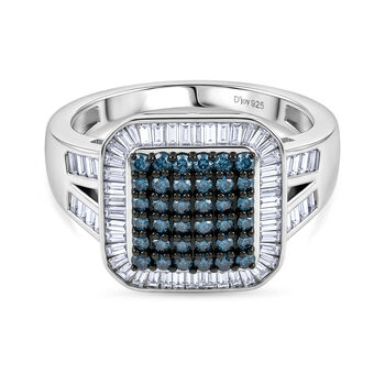 D'Joy blauer und wei&szlig;er Diamant Ring - 1 ct.