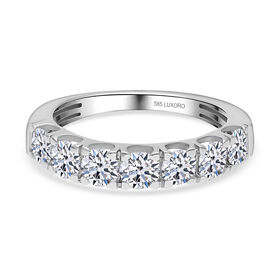 LUXORO IGI zertifizierter SI Labor Diamant Ring in 585 Weißgold - 1,50 ct.