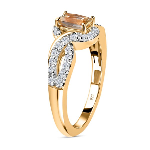 AAA Turkizit und Zirkon Ring - 1,11 ct. image number 5